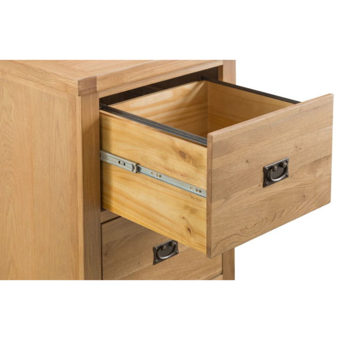 Coburn Oak 2 Drawer Filing Cabinet 