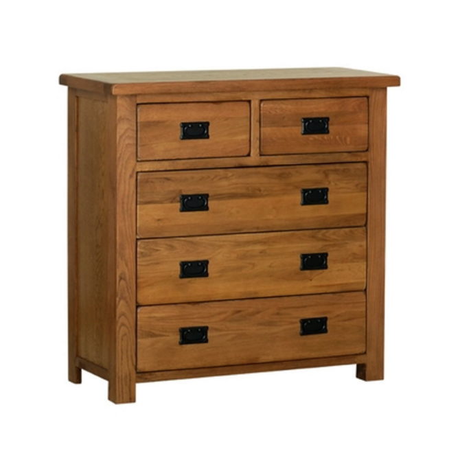 Arbour Oak 2 Over 3 Chest of Drawers 