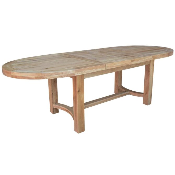 Cathedral Oak Oval 1800mm Extending Table 