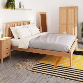 Alton Oak 5'0 Slatted Bed