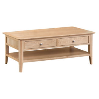 Alton Oak Large Coffee Table with Drawers 