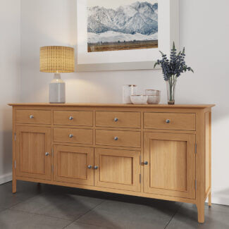Alton Oak 4 Door Sideboard