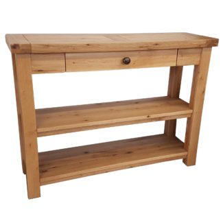 Cathedral Oak 1 Drawer Console Table