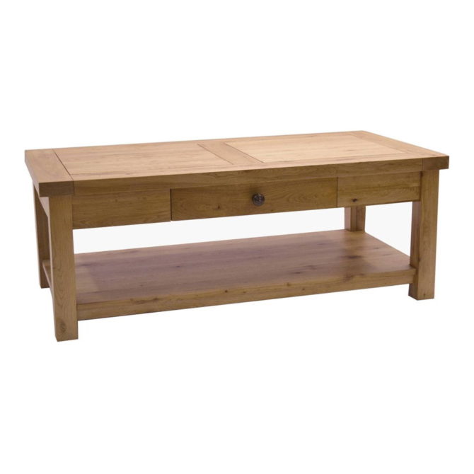 Cathedral Oak 1 Drawer Coffee Table 