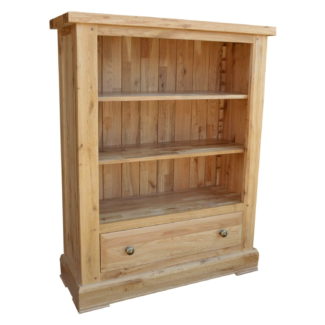 Cathedral Oak Low Wide Bookcase