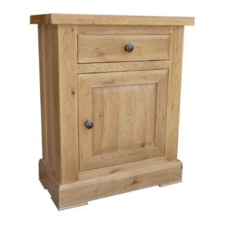 Pine and Oak Cathedral Oak 1 Door 1 Drawer Cupboard