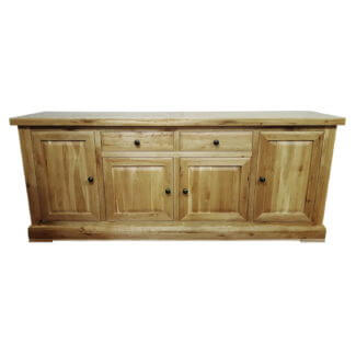 Pine and Oak Cathedral Oak 4 Door Sideboard