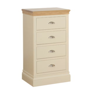 Coral Painted 4 Drawer Wellington Chest 
