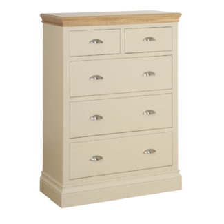 Coral Painted 2 Over 3 Jumper Chest of Drawers 