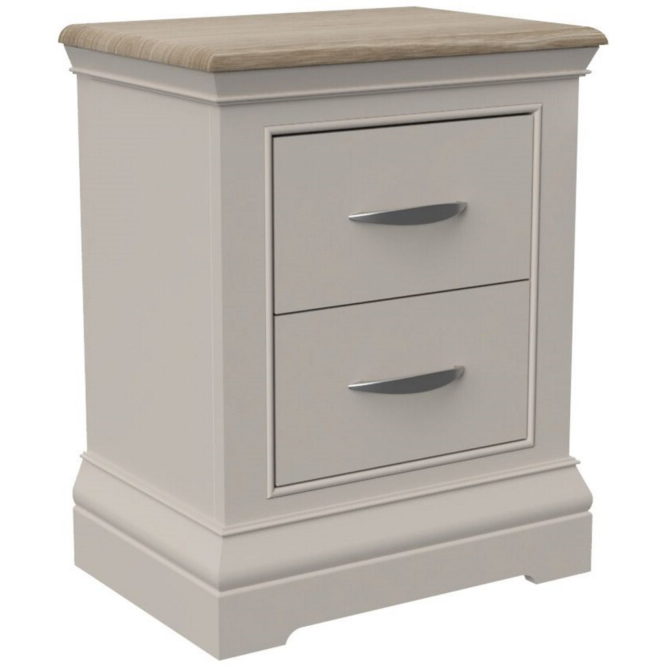 Cloud Painted 2 Drawer Bedside 