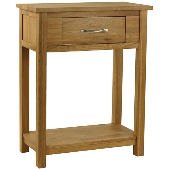 Classic Oak 1 Drawer Console Table 