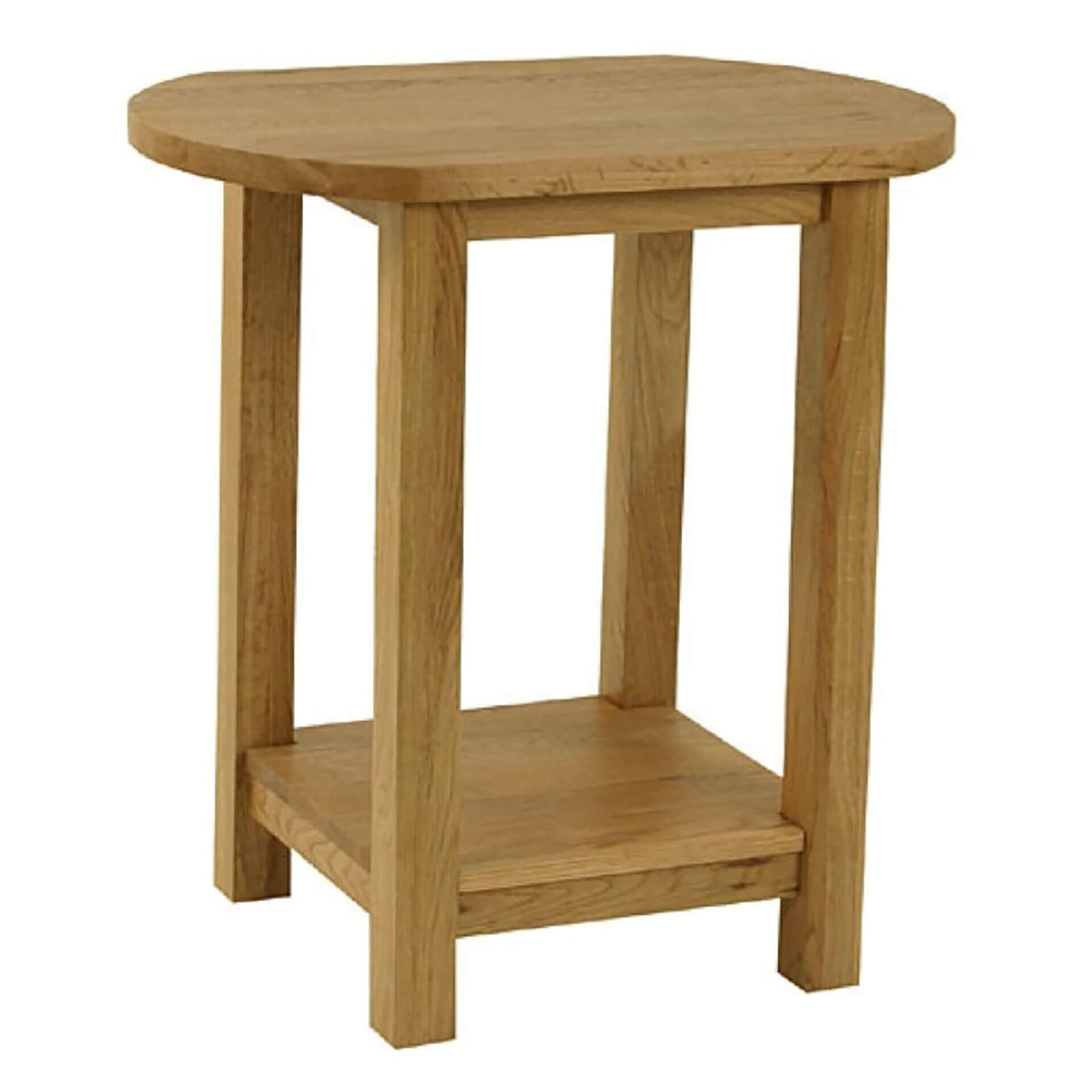 Classic Oak Oval Lamp Table Pine and Oak