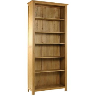 Classic Oak Tall Open Bookcase 
