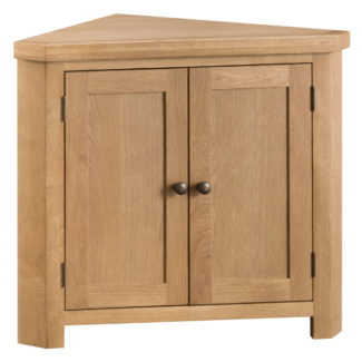 Coburn Oak Corner Cupboard