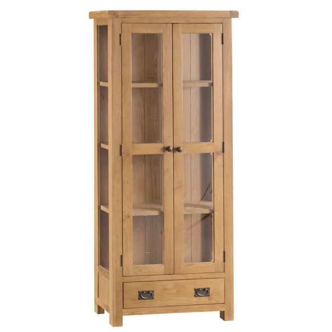 Coburn Oak Glazed Display Cabinet 
