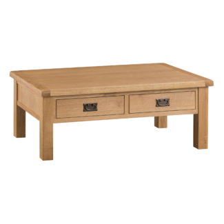 Coburn Oak Large Coffee Table with Drawers 