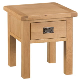 Coburn Oak 1 Drawer Lamp Table