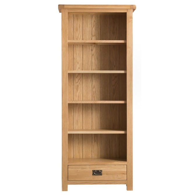 Pine and Oak Coburn Oak Medium, 1 Drawer Bookcase