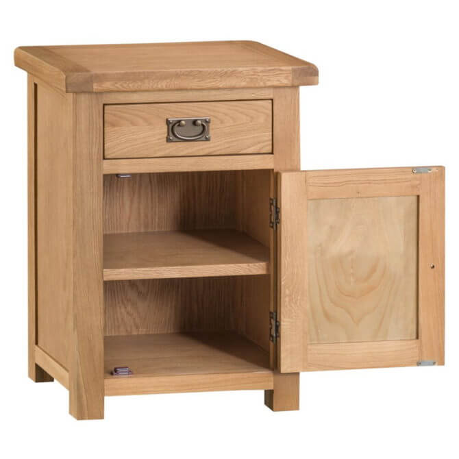 Pine and Oak Coburn Oak Small 1 Door Cupboard