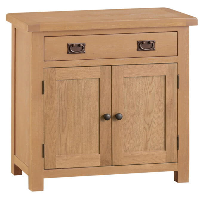 Pine and Oak Coburn Oak Small 2 Door, 1 Drawer Sideboard