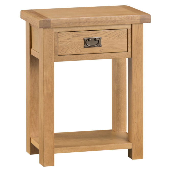 Coburn Oak Telephone Table With 1 Drawer 
