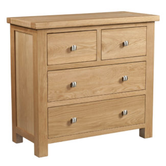 Pine and Oak Dorchester Oak 2 Over 2 Chest of Drawers