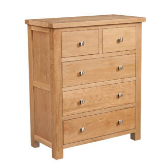 Dorchester Oak 2 Over 3 Chest of Drawers