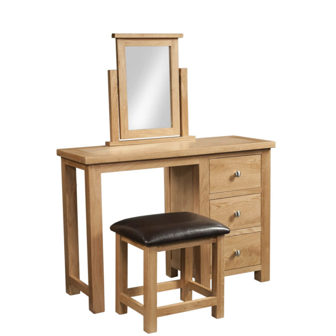 Dorchester Oak Dressing Table and Stool 