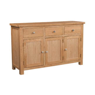 Pine and Oak Dorchester Oak 3 Door Sideboard