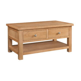 Dorchester Oak 2 Drawer Coffee Table