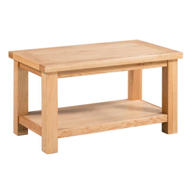 Dorchester Oak Small Coffee Table with Shelf 