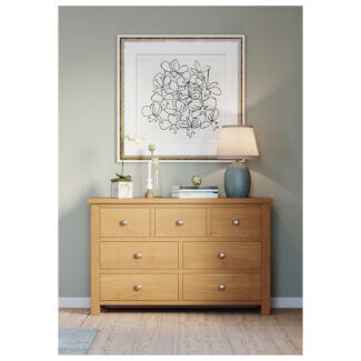 Dorchester Oak 3 over 4 Chest