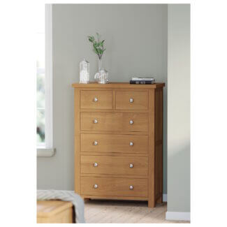 Dorchester Oak 2 over 4 Chest of Drawers
