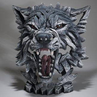 Wolf Bust - Grey