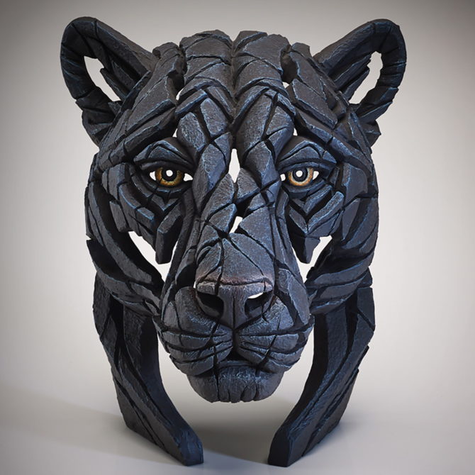 Pine and Oak Panther Bust
