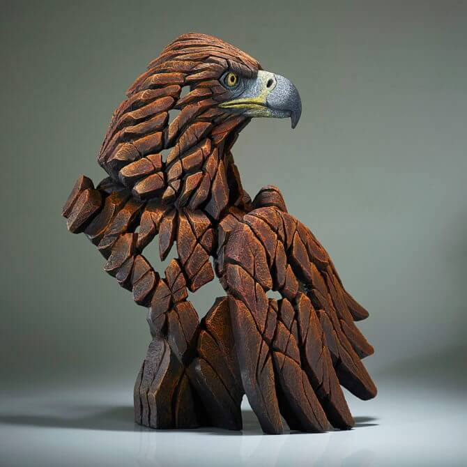 Pine and Oak Eagle Bust - Golden