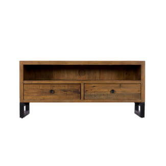 Pine and Oak Dakota Reclaimed Wood Small TV Unit