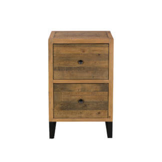 Pine and Oak Dakota Reclaimed 2 Drawer Filing Cabinet