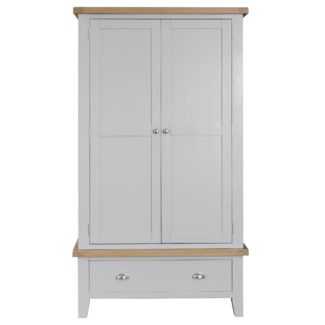 Meon Painted Double Wardrobe With 1 Drawer