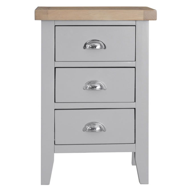 Meon Painted Large 3 Drawer Bedside 