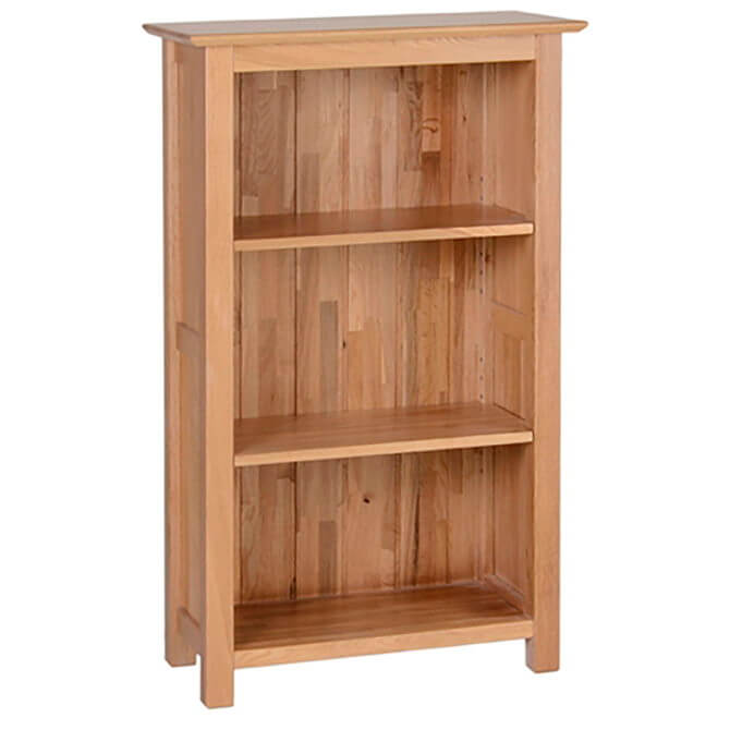 Pine and Oak Thame Oak 3Ft, Narrow Bookcase