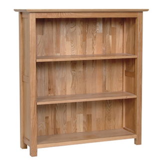 Thame Oak 3Ft, Wide Bookcase