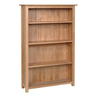 Thame Oak 5Ft, Wide Bookcase