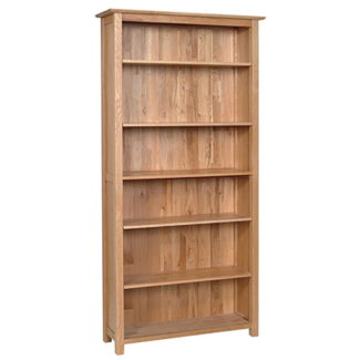 Thame Oak 6Ft, Wide Bookcase 