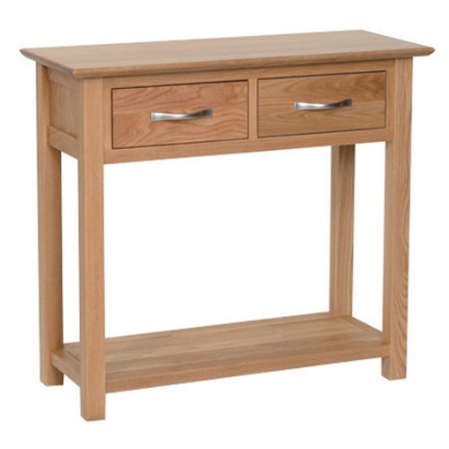 Thame Oak 2 Drawer Console Table 