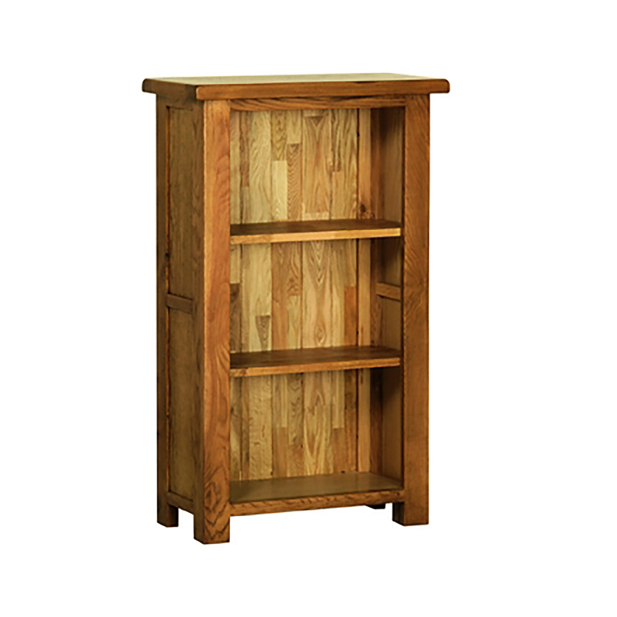 Arbour Oak 3 Narrow Bookcase Pine, Small Oak Bookcase With Adjustable Shelves