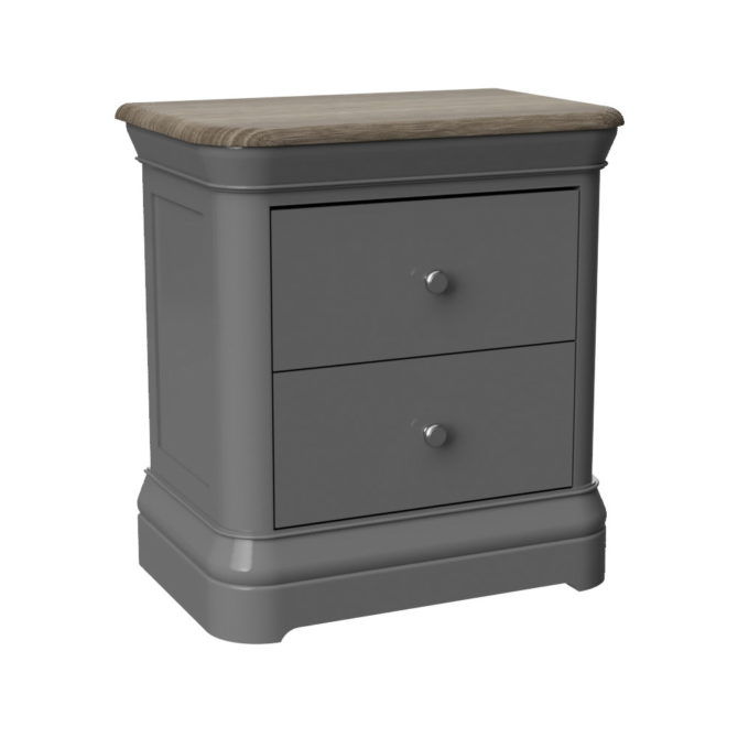 Storm Painted 2 Drawer Bedside 