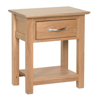 Thame Oak 1 Drawer Bedside