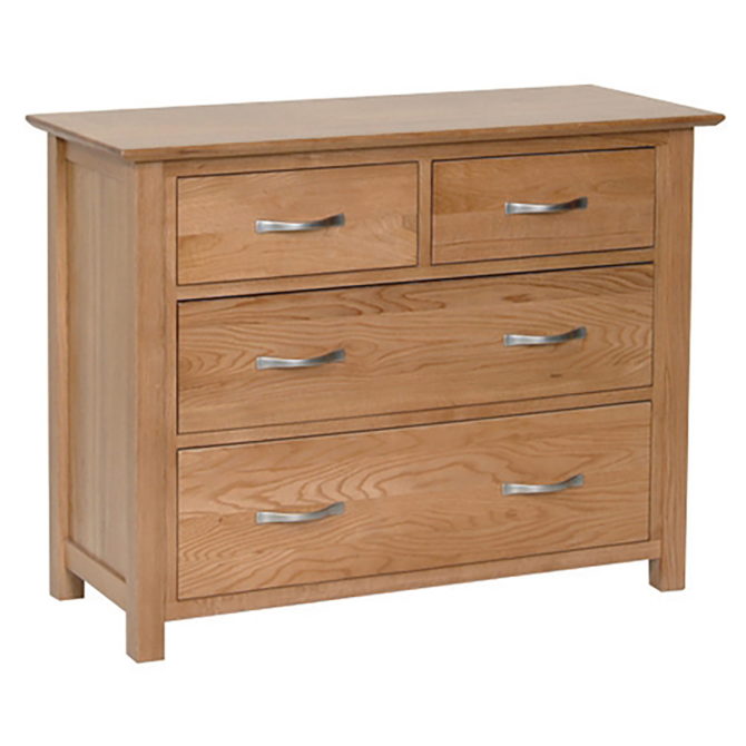 Thame Oak 2 Over 2 Chest of Drawers 