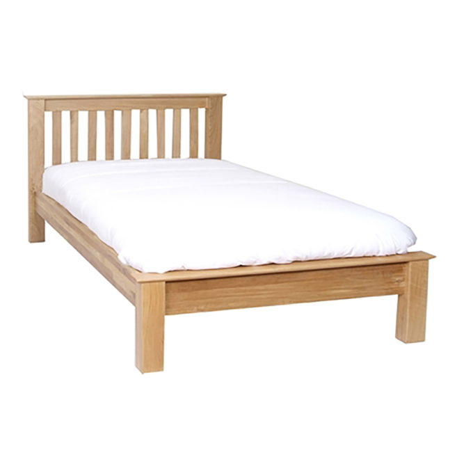 Pine and Oak Thame Oak 4Ft6inches  Low Foot End Bed